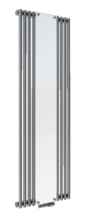 dekoracyjny Grzejnik Radox MIRAJ profil okrągły kolor srebrny szlifowany