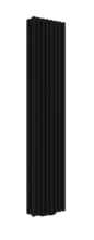 dekoracyjny Grzejnik Radox VERTICA DBI (DUO) profil okrągły kolor czarny