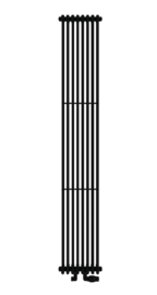dekoracyjny Grzejnik Brem Wind 3 loftowy kolor czarny